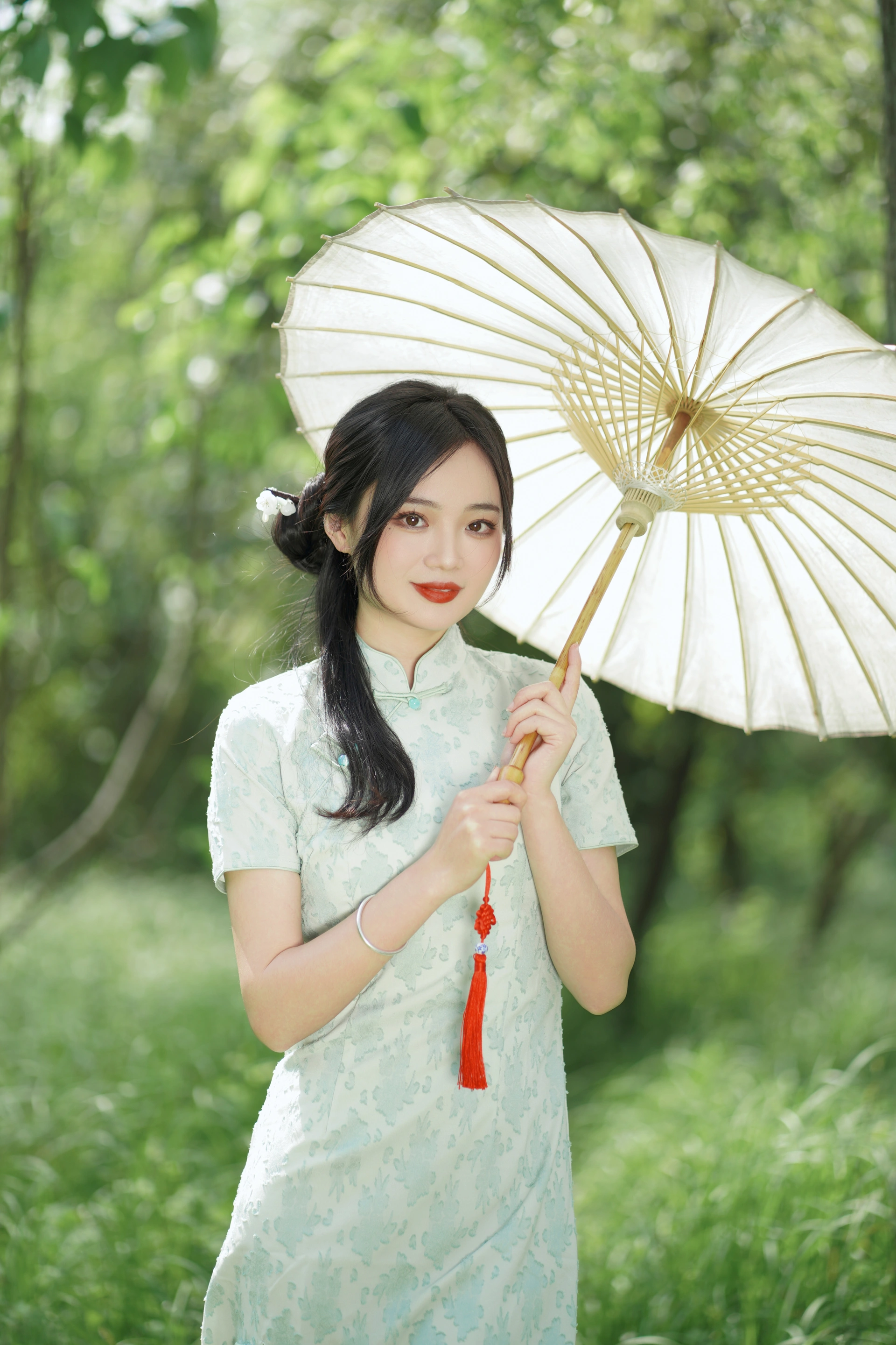[YITUYU艺图语]2024.01.01 盛夏中的一抹天青色 小欧O 2